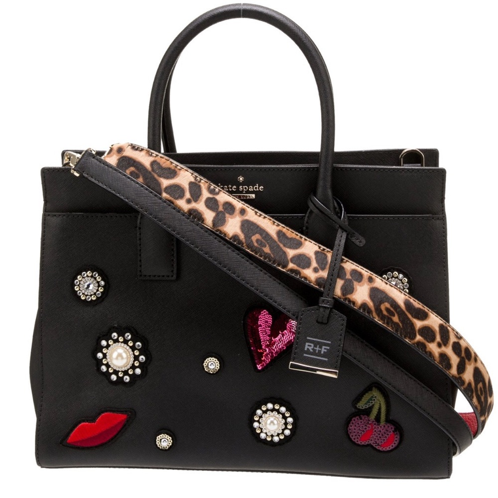Kate Spade x Rodan + Fields Cameron Appliqué Saffiano Leather Tote Shoul…